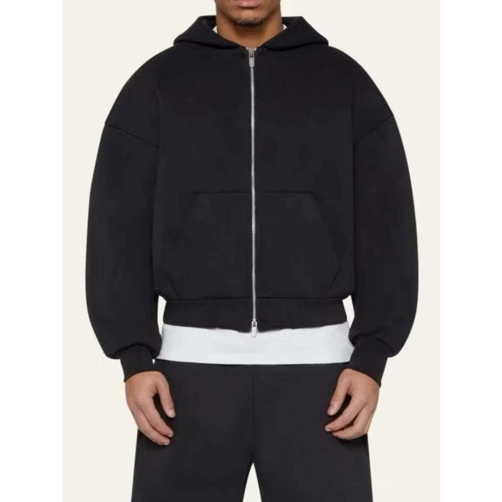 Jaket Zipper Boxy Double Zipper