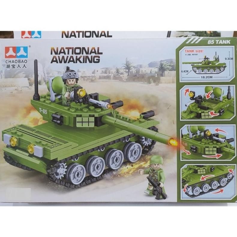 Mainan Brick Block Tank Army National Awaking 85 Tank DD 21 Ballistic Missile Mainan Edukasi Susun B