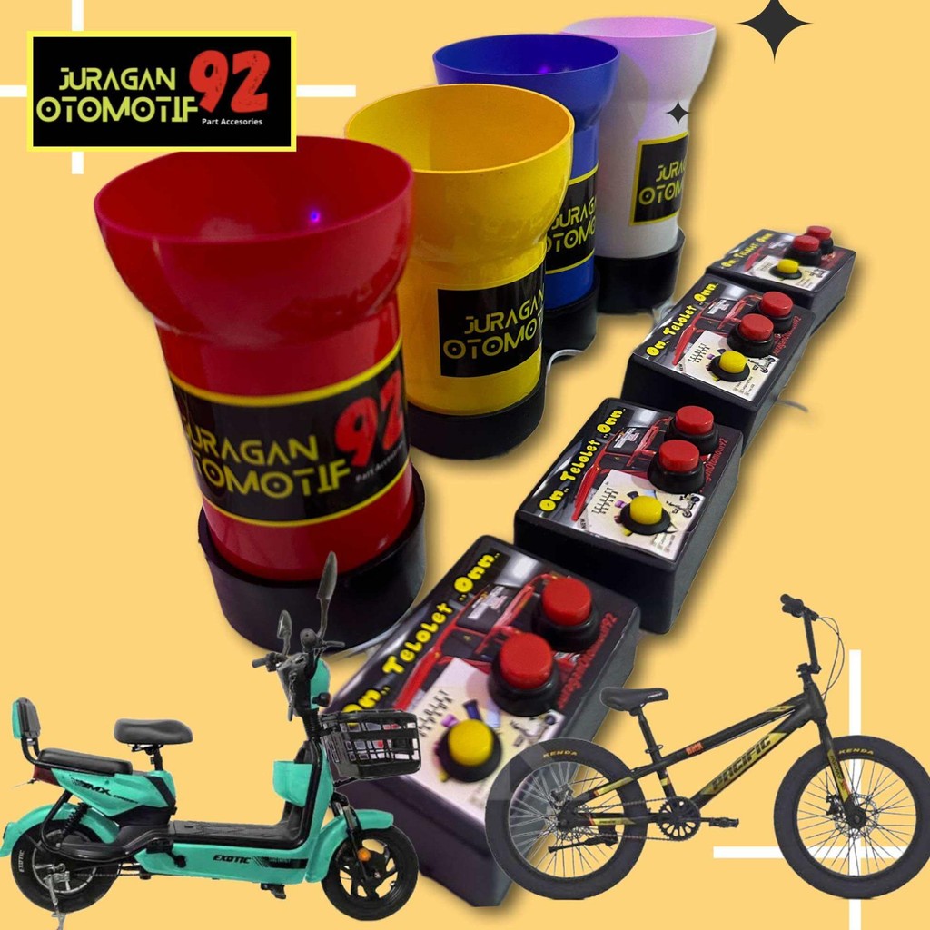 Klakson Telolet sepeda anak / basuri sepeda /Telolet buat sepeda