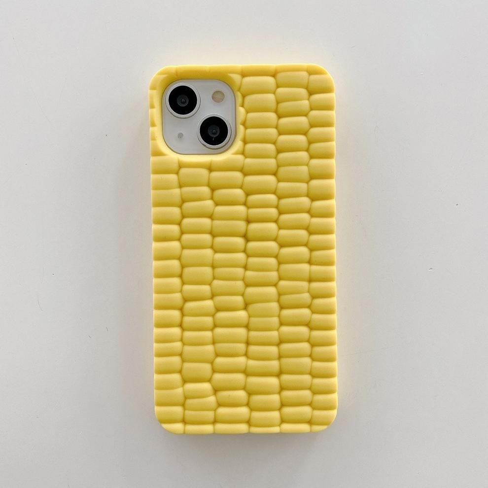 Cute Corn 3D Case for iPhone 15 ProMax 14 13 11 Pro Max 12 Pro Max 13 Pro Soft Case
