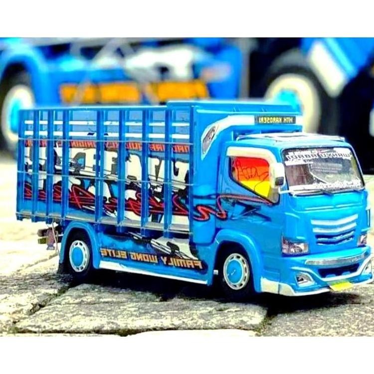 Recomend MINIATUR TRUK OLENG KAYU FULL LAMPU WAHYU ABADI / MINIATUR TRUK OLENG