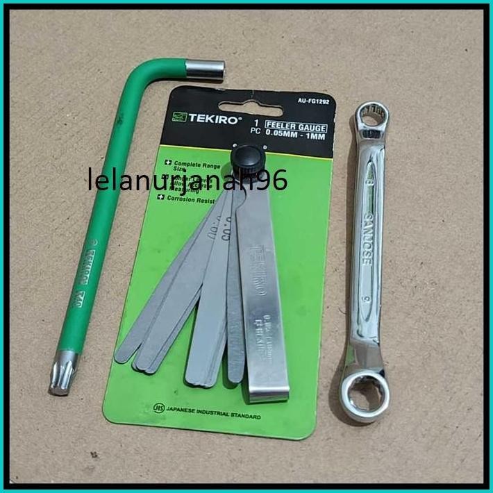 KUNCI STEL KLEP TEKIRO 3 PCS - KUNCI STELAN KLEP TEKIRO 3 PCS ALAT STEL KLEP MOTOR SET STEL KLEP MOT