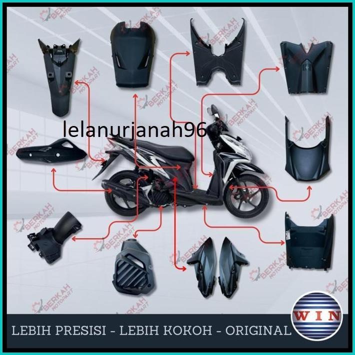COVER DEK DASBOR BODI BODY KASAR FULL FULLSET HONDA VARIO TECHNO 125 FI INJEKSI OLD 2012 2013 2014 2