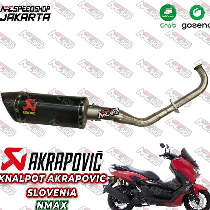 Knalpot Akrapovic Nmax 155 Fullsystem Ori Slovenia (Header custome)