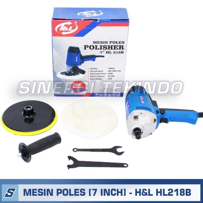Mesin Poles Mobil Motor - H&L 218B Variabel Polisher Hl 218B [7 Inch] Co