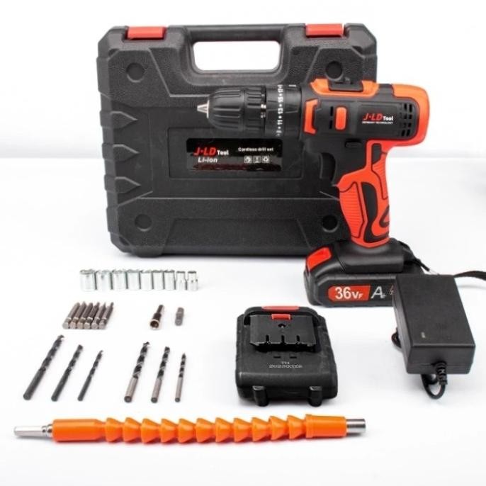 Murah Jld 36Vf Mesin Bor Baterai Bor Cas 2 Baterai Jld 36Vf Bor Cordless