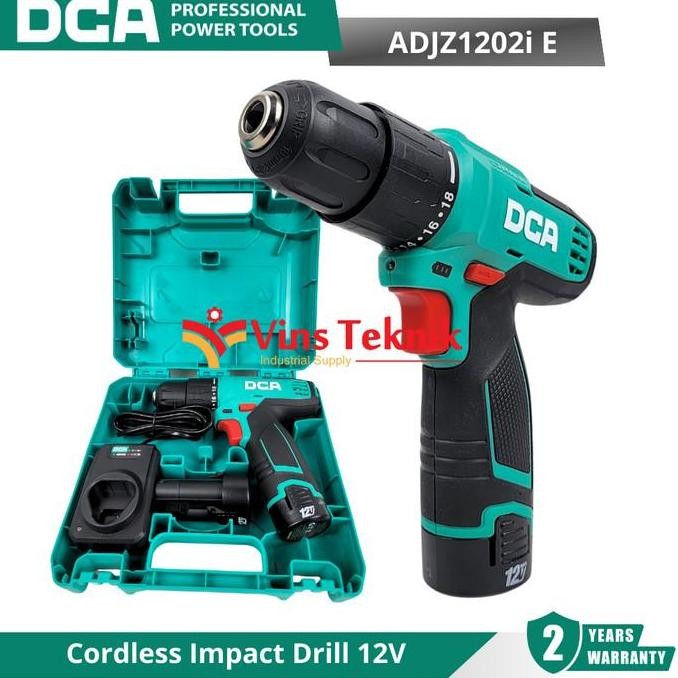 Murah Dca Adjz1202I E Mesin Bor Baterai Cordless Impact Drill 12V Adjz1202