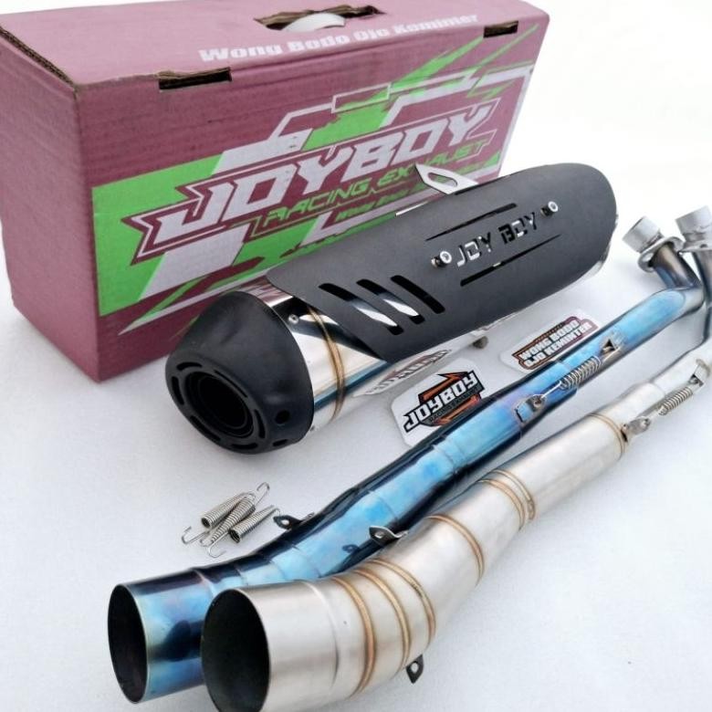 STANDAR RACING MEREK JOY BOY RACING ORIGINAl SUARA BAS PADET KNALPOT Supra x 125 Supra 110 Shogun 11