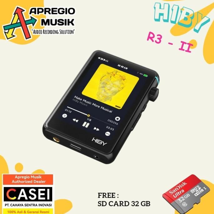 Murah Hiby R3 Ii / R3 Gen 2 Dual Es9219C Portable Digital Audio Player