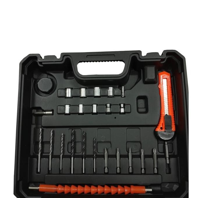 Sale Hasston Bor Besi Kayu Beton Impact Cordless 21 V Battery Batere Charge