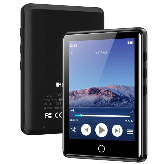 Murah Ruizu M6 Mp4 / Mp3 Bluetooth Touchscreen 16Gb Music Player Ruizu M6
