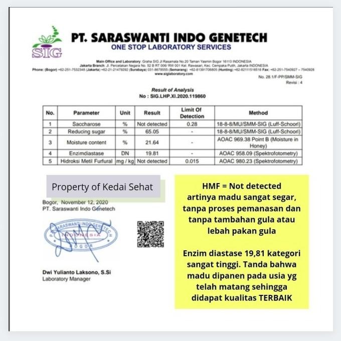 

Raw Honey Madu Murni Asli Nektar Best Seller
