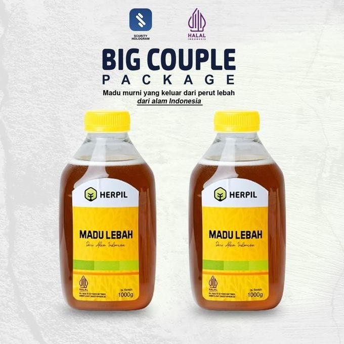 

[Cod] Big Couple [Madu Lebah Herpil] Madu Asli Murni Nektar Multiflora 2 Kg Murni 100% Honey Best Seller