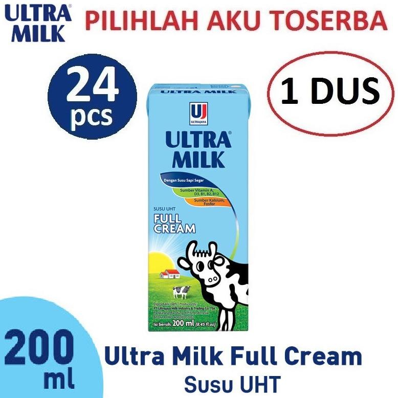 

Spesial/ Susu Ultra Full Cream 200 Ml - (1 Dus Isi 24) {Terbaru/Terlaris/Tergcor/Kekinian}