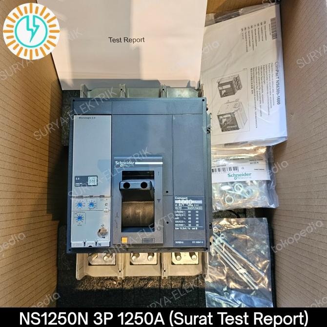 MCCB NS1250N NS1250 N NS 1250 N 1250A 1250 A 3P 50kA SCHNEIDER 33478