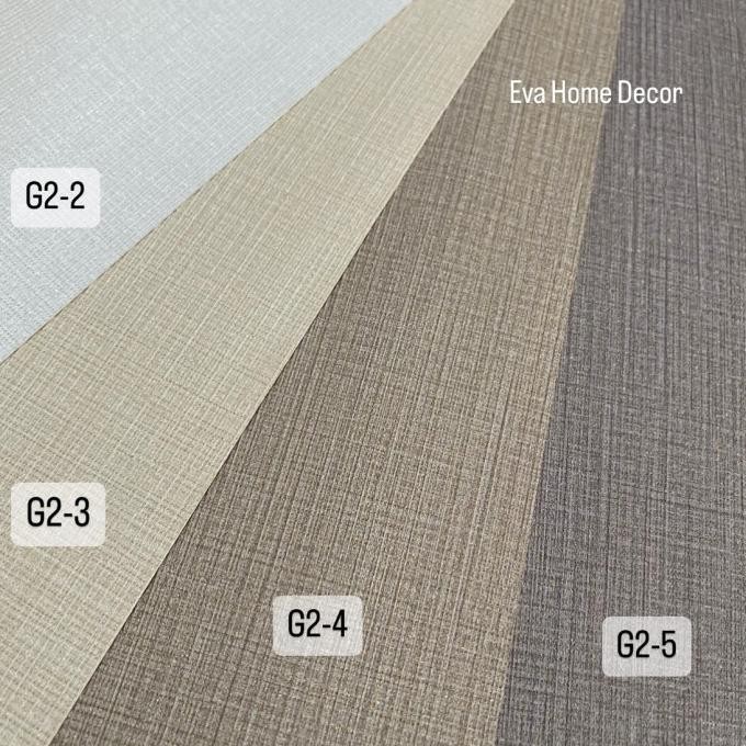 Wallpaper Dinding Premium Polos Bertekstur Untuk Kamar, Hotel, Rumah - Asli