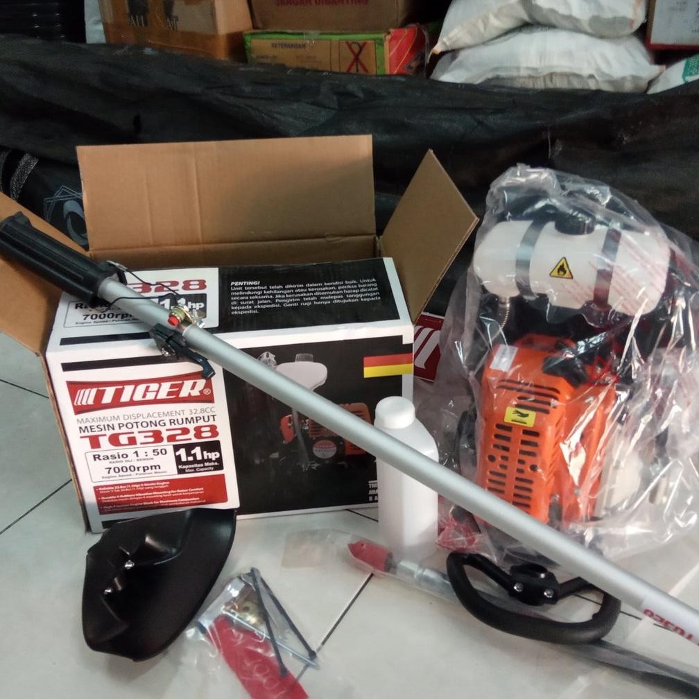 Mesin Potong Rumput TIGER TG328 Pemangkas Pemotong Babat Pangkas Gulma