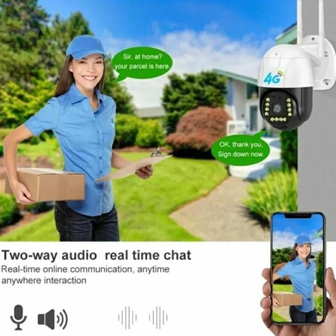 Camera outdoor 4G sim card cctv wireless waterproof PTZ CCTV [terbaik]