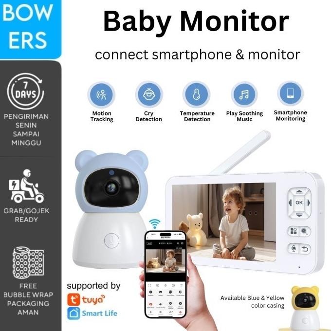 Baby Monitor CCTV Wireless Kamera Bayi Wifi Handphone [terbaik]