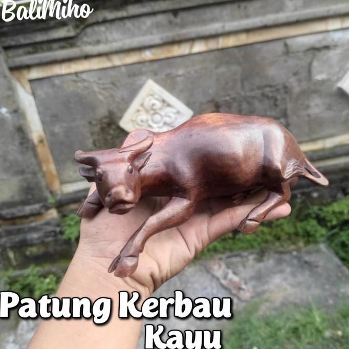 TERMURAH - PATUNG KERBAU KAYU/PATUNG SAPI KAYU/PATUNG SAPI/PATUNG KERBAU/DEKORASI