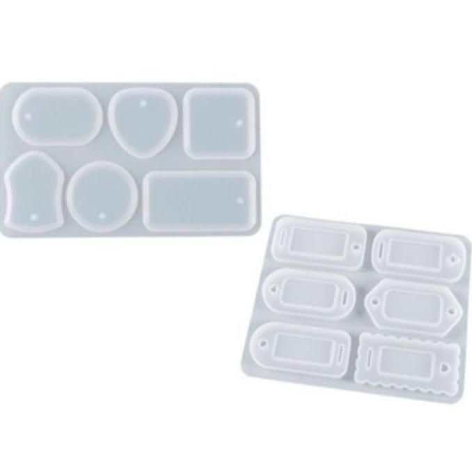 ready  Cetakan Resin Kalung / Cetakan Resin Anting / Cetakan Silikon Liontin / Cetakan Resin Epoxy U