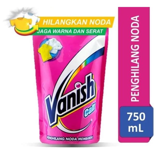 new  Vanish Pink Cair Refill 750 ml / Penghilang Noda Pemutih Pakaian