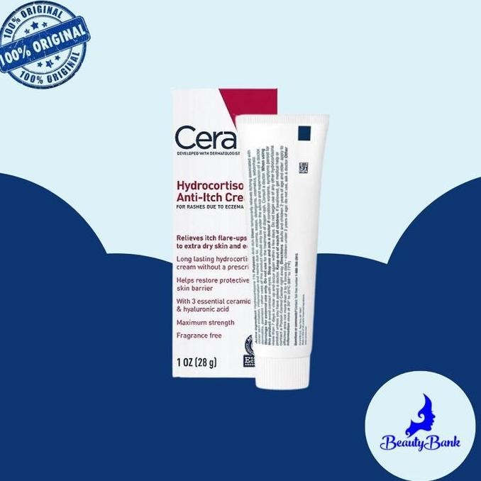 Hydrocortisone Anti-Itch Cream 1%  Fragrance-Free Relief for Eczema-Prone & Dry Skin