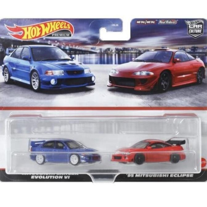 Hot Wheels 2 Pack Mitsubishi Lancer Evolution 95 mitsubishi eclipse