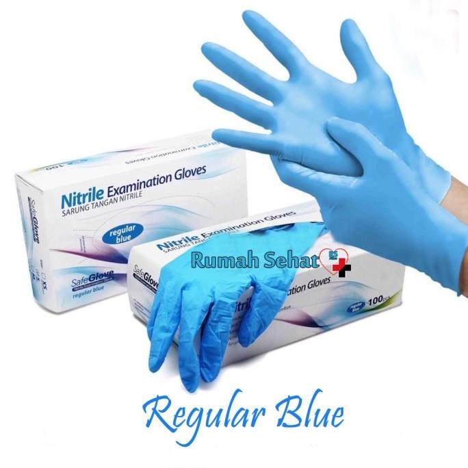 Sarung Tangan Latex Sarung Tangan Karet Sarung Tangan Medis Biru