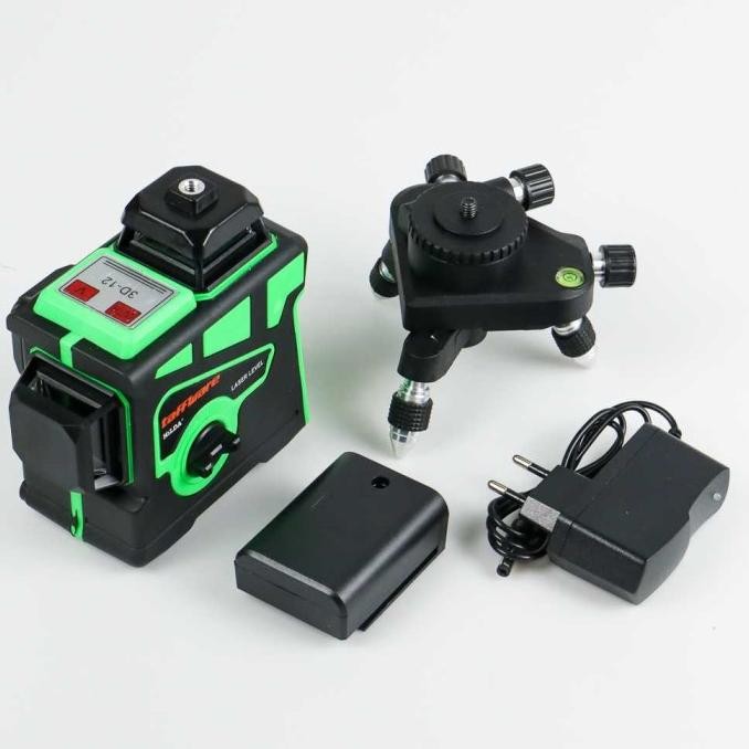 Laser Level 12 Line 3D HILDA Laser Level Pengukur Dimensi + Tropod murah