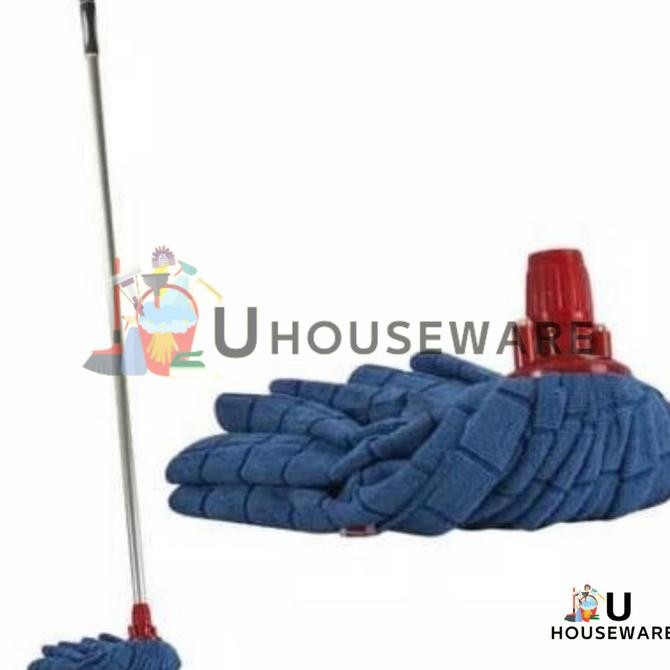Pel Nagata Microfiber 5830 + gagang kain lap biru alat pel