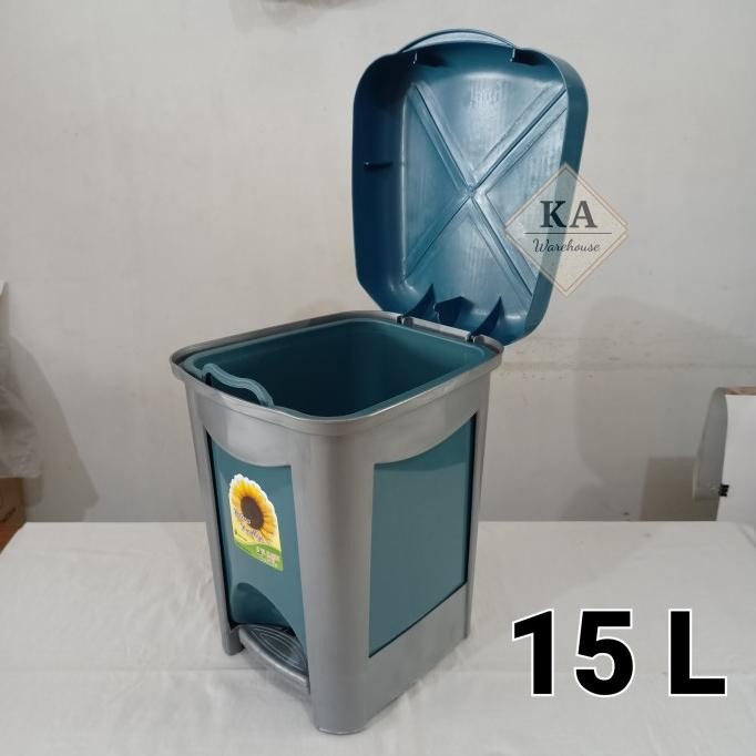 Tempat Sampah Injak 15 liter / Tempat Sampah Plastik 15 L / Dustbin