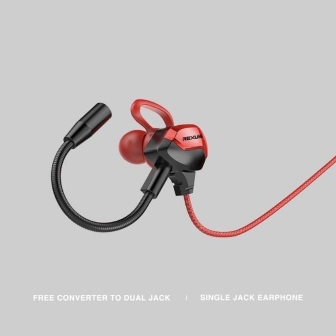 Rexus ME5 Gaming Earphone Vonix ME-5 Headset Game with Microphone