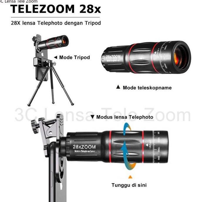 Tele Zoom Lensa Apexel 64X 28X Lensa Zoom HP Lensa Apexel 18x25 Original Telezoom Apexel 18X Lensa H