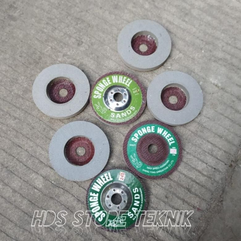 batu gerinda amplas sponge 4 inch batu kaca granit PVA sponge grinding wheel SANDS