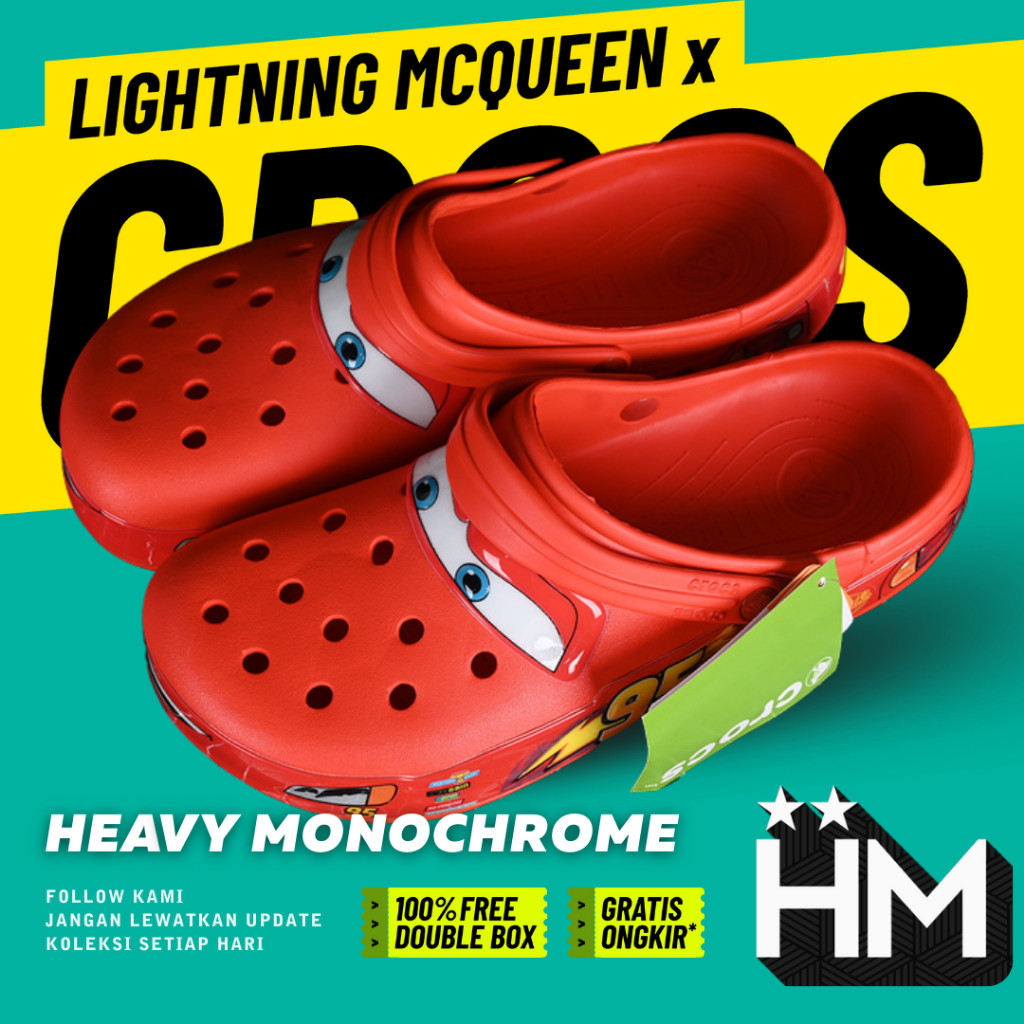 Cars x Crocs Classicclog "Lightning McQueen" LED (Size M4-M10)