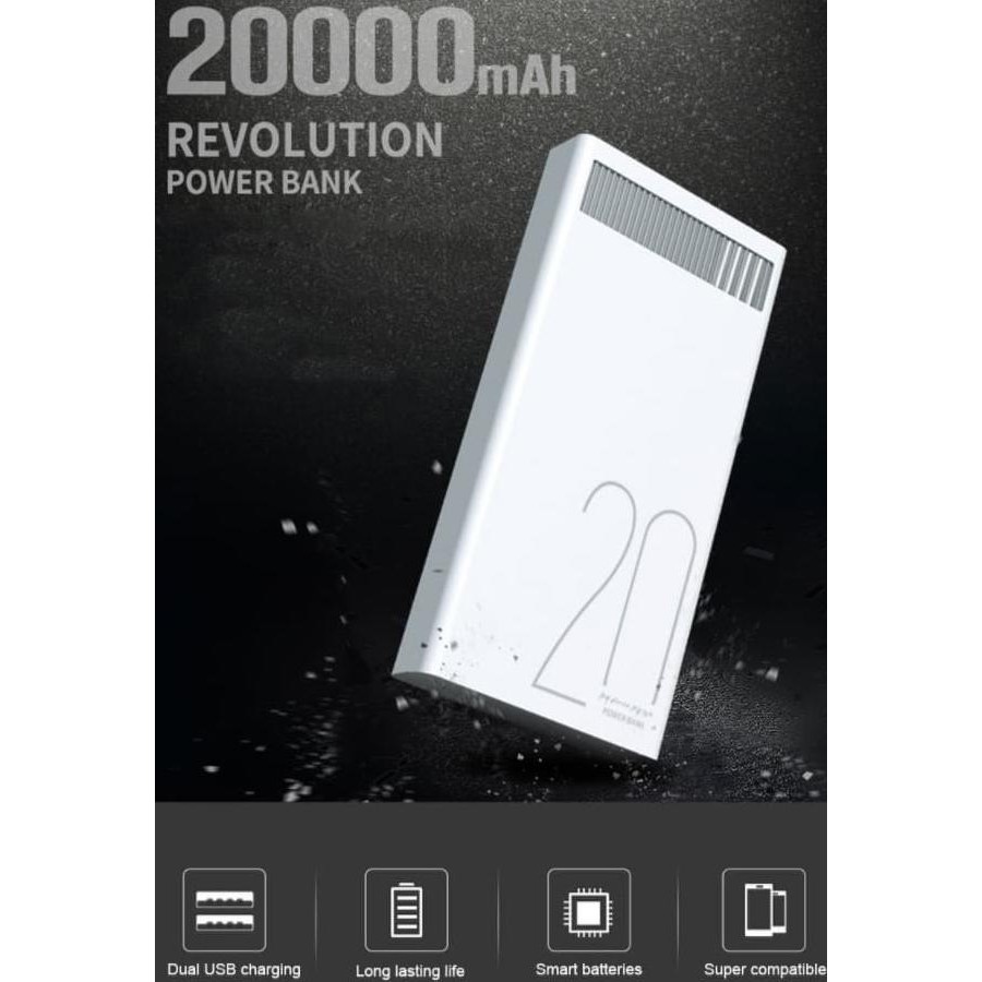 Remax Powerbank 20.000 Mah RPL-58 Revolution Series Quick Charging