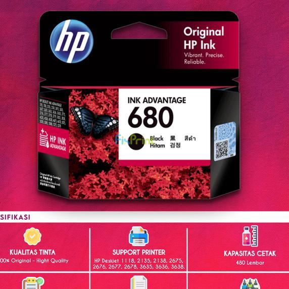 680 In Cartridge Tinta Printer 2135 1115 2676 3635