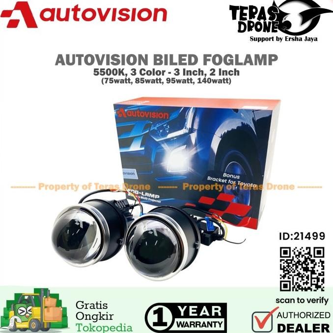 Autovision Biled Foglamp include Bracket Toyota