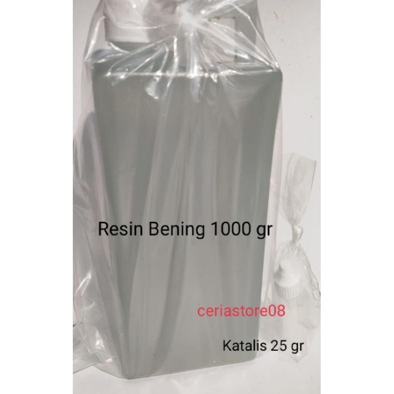 

Resin Bening 1Kg + Katalis 25 Gr