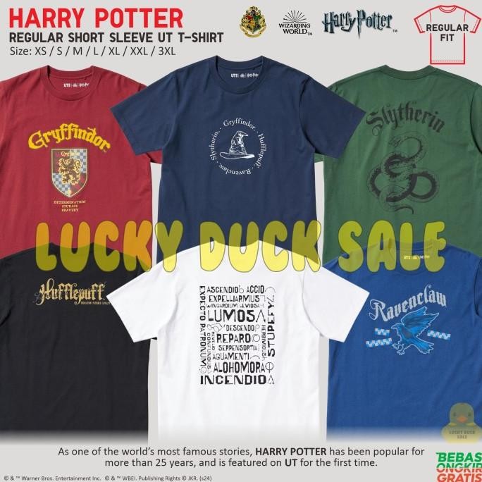 Harry Potter Kaos Regular Gryffindor Slytherin Hogwart UT Shirt UNIQLO