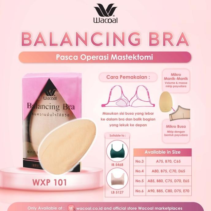 Promo Wacoal Mastektomi Bra Pad Wxp 101