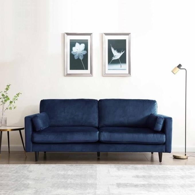 EMERALD Sofa 3 Seater Minimalis Suede Sofa Chair Lounge Chair Bench