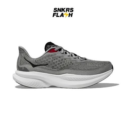 HOKA ONE ONE Mach 6 La Stellar Grey Sepatu Lari Pria - 1164032SRYB - Size 46.7