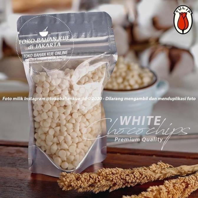 

Sale Tulip Chocolate Chip White 1Kg Chocochips Putih Cokelat Chip Vanilla