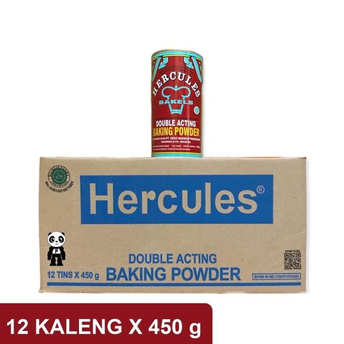 

Grosir Hercules Baking Powder Double Acting 1 Karton Isi 12 Kaleng X 450G