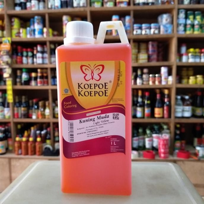 

Promo Koepoe Koepoe Pewarna Pangan Kuning Muda 1Liter