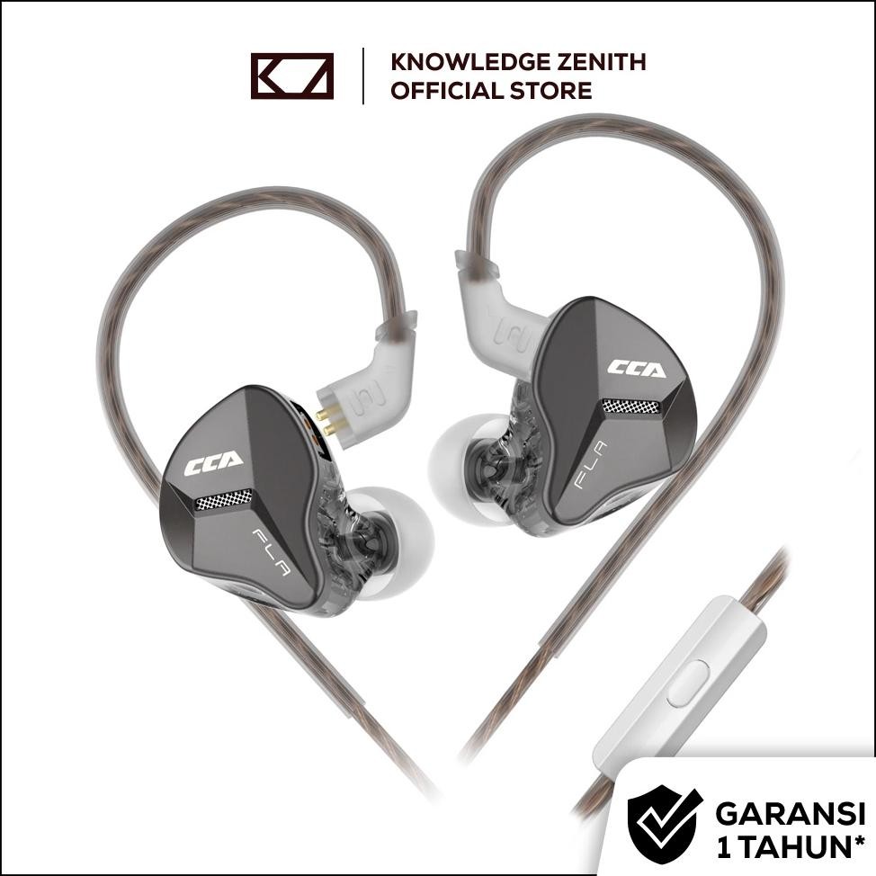 CCA FLA with Mic Dynamic Driver In Ear Monitor Earphone HIFI for Sports Gaming