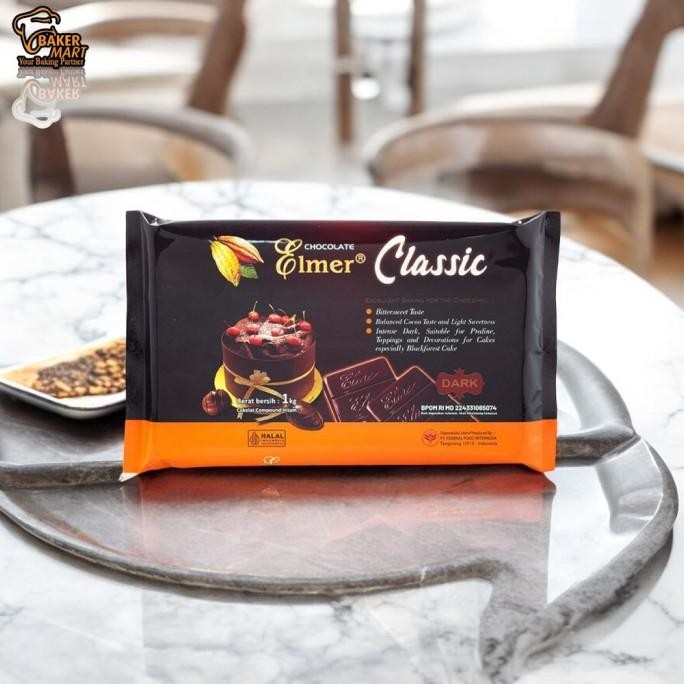 

Grosir Elmer Dark Chocolate Compound Classic 1 Kg