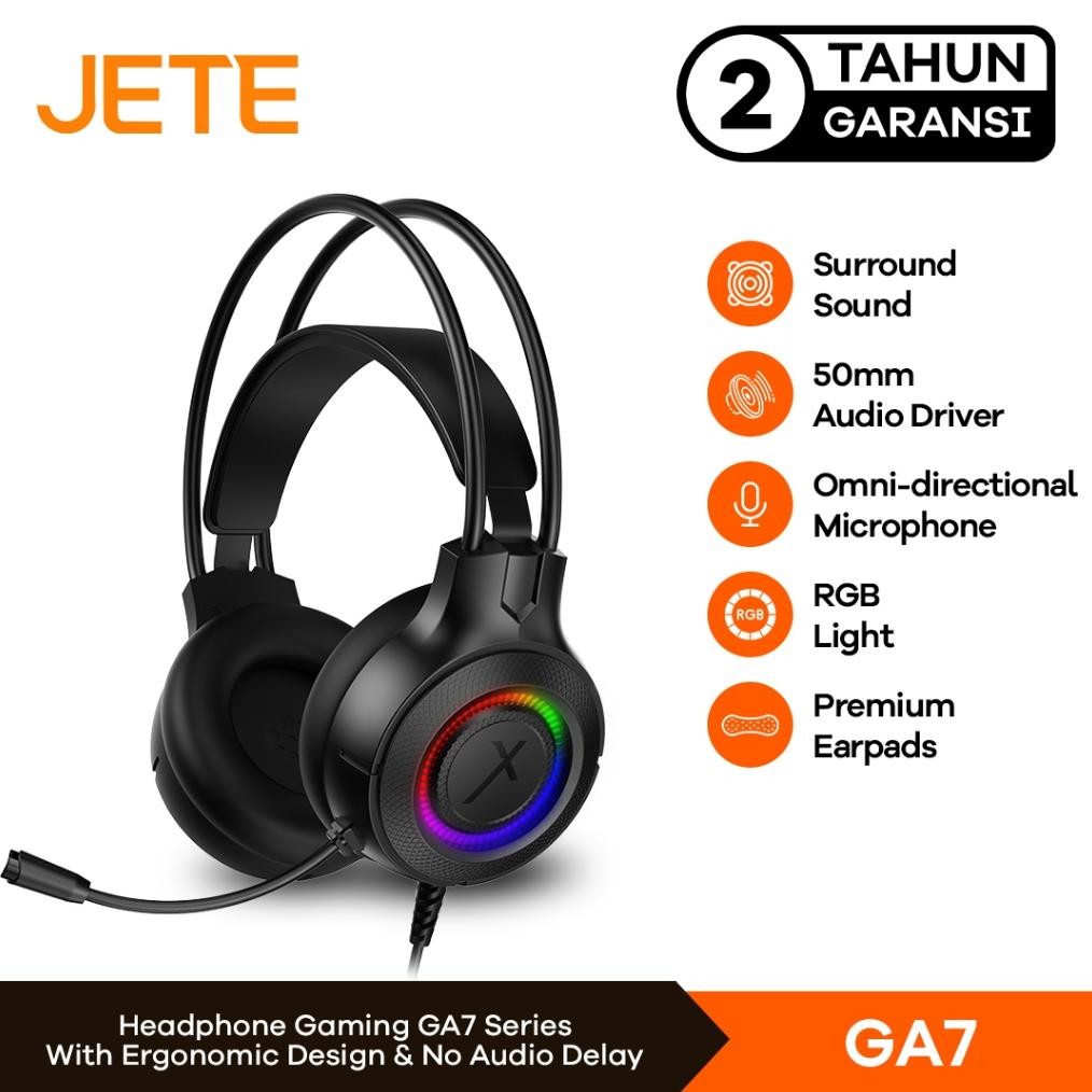 JETE GA7 | Headset Headphone Gaming - Garansi 2 Tahun
